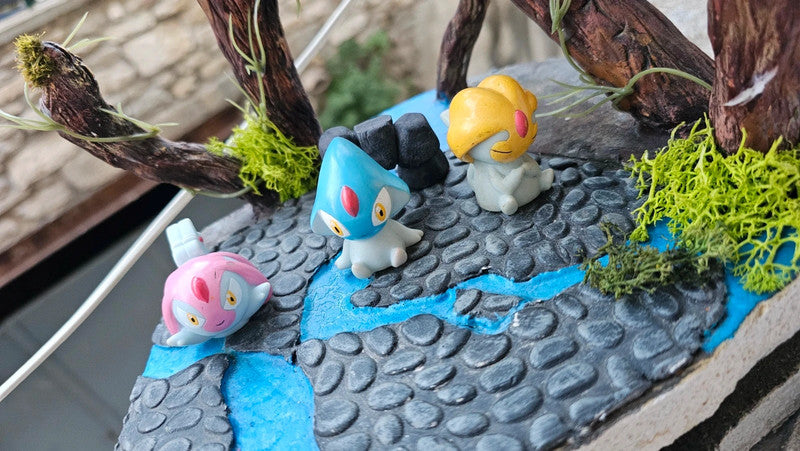 Super figurine Pokemon Nintendo finger puppet les 3 légendaire Crehelf crefadet Crefollet