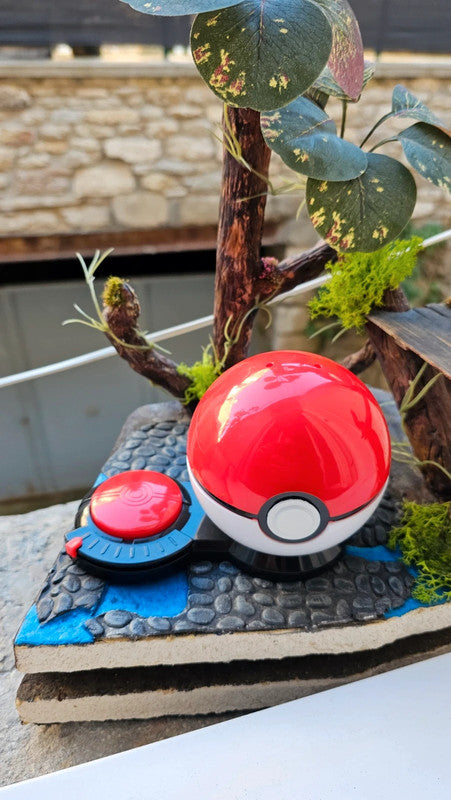Super figurine Pokemon Nintendo snubbull avec ca pokeball attaché