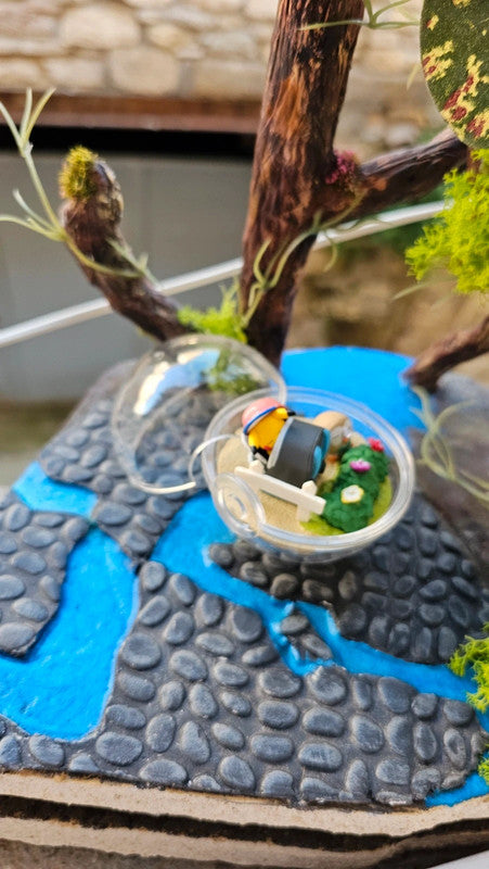 Super figurine Pokemon Nintendo boule terrarium pikachu et Brindibou