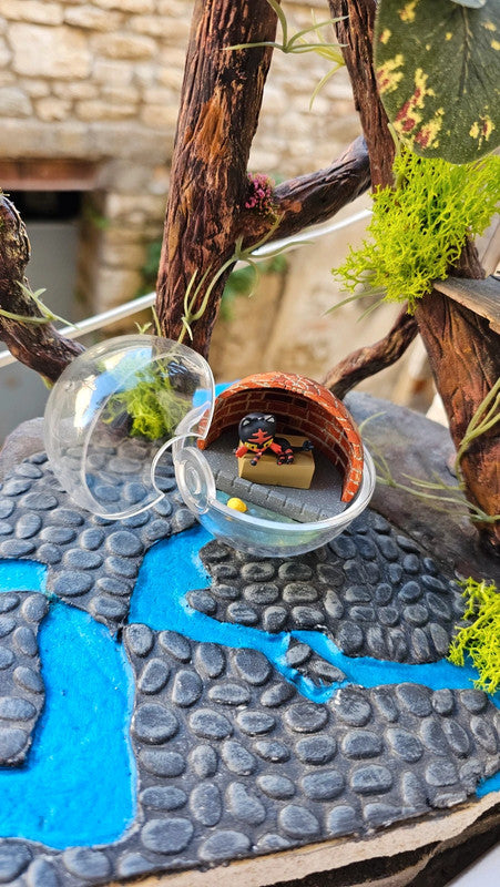 Super figurine Pokemon Nintendo boule terrarium flamiaou