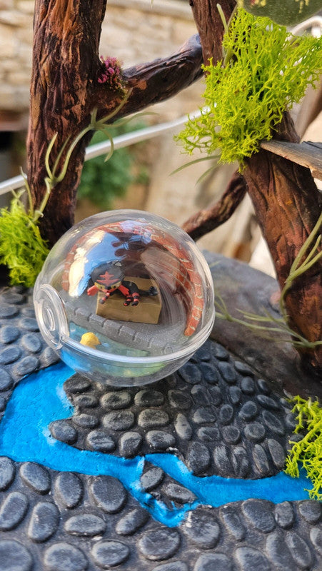 Super figurine Pokemon Nintendo boule terrarium flamiaou