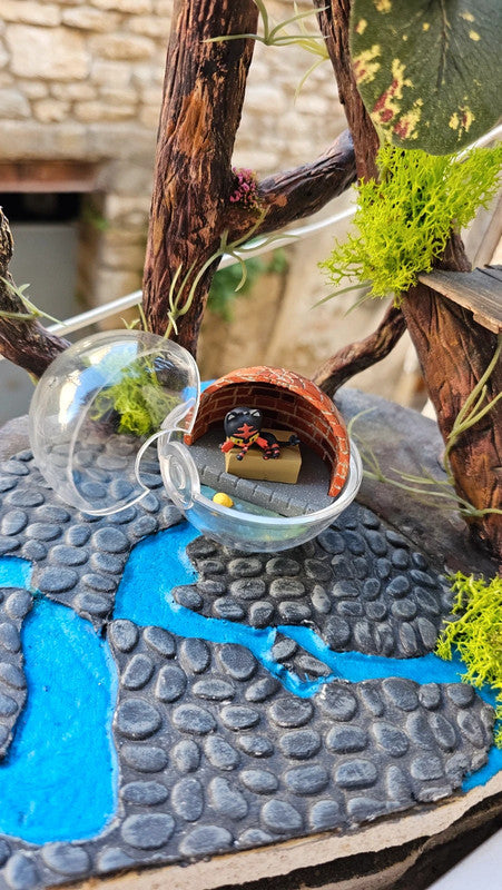 Super figurine Pokemon Nintendo boule terrarium flamiaou
