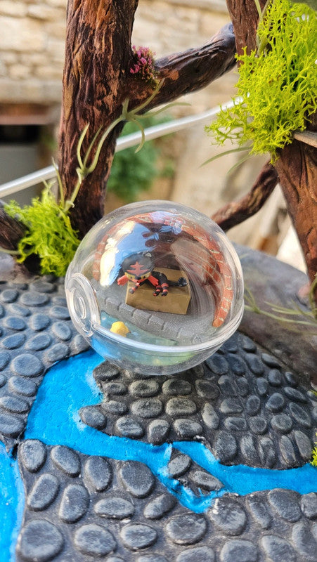 Super figurine Pokemon Nintendo boule terrarium flamiaou