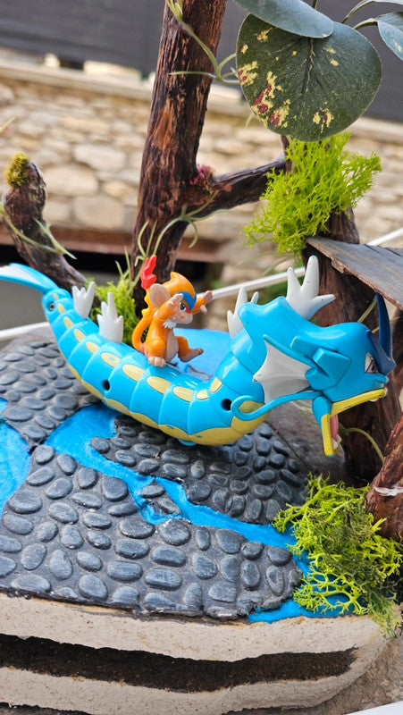 Super figurine Pokemon Nintendo Leviator et son chimpenfeu