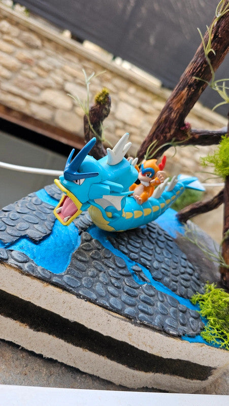 Super figurine Pokemon Nintendo Leviator et son chimpenfeu