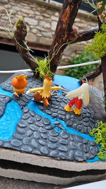 Super figurine Pokemon Nintendo Évolution Poussifeu galifeu Brasegali