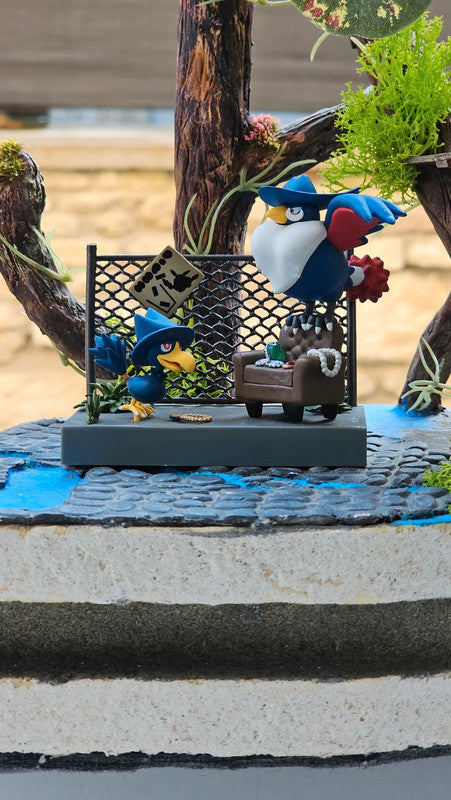 Super figurine Pokemon Nintendo diorama cornebre et Corboss