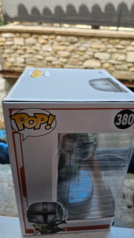 Super grande figurine pop the mandalorian with the Child