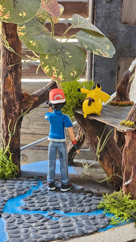 Super figurine Pokemon Nintendo tomy sacha et son pikachu