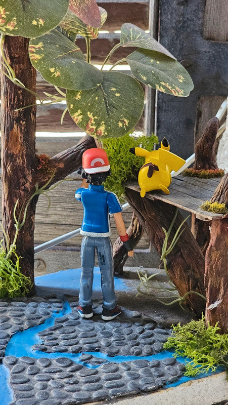 Super figurine Pokemon Nintendo tomy sacha et son pikachu