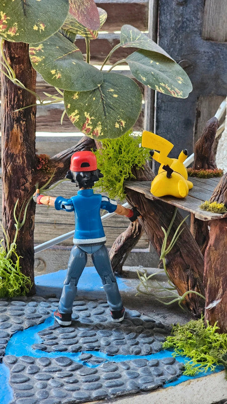 Super figurine Pokemon Nintendo tomy sacha et son pikachu