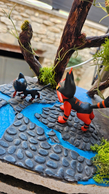 Super figurine Pokemon Nintendo Évolution Flamiaou Matoufeu