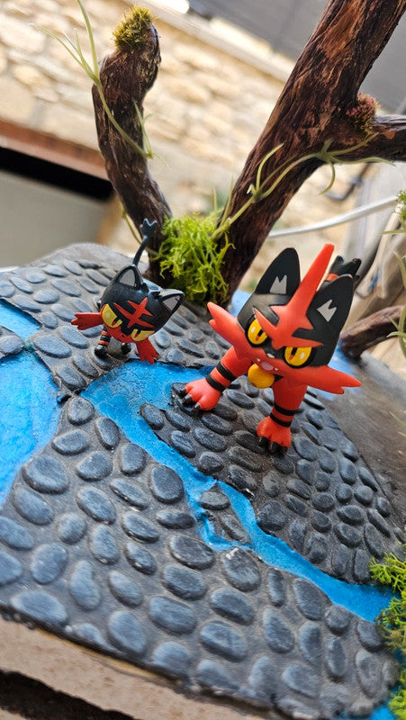 Super figurine Pokemon Nintendo Évolution Flamiaou Matoufeu
