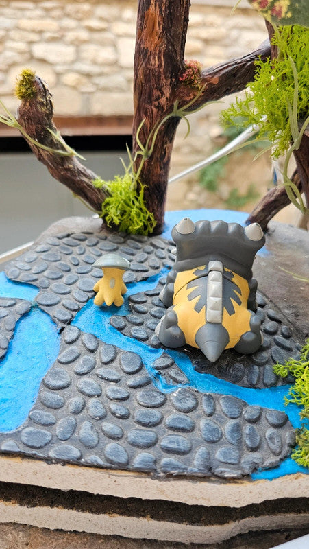Super figurine Pokemon Nintendo Évolution Dinoclier Bastiodon
