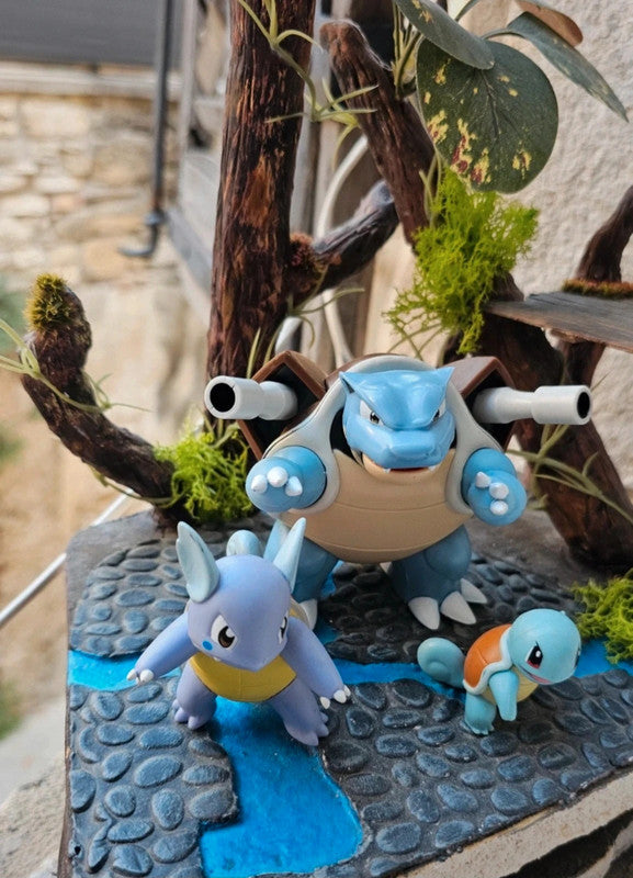 Super figurine Pokemon Nintendo Évolution carapuce Carabaffe tortank