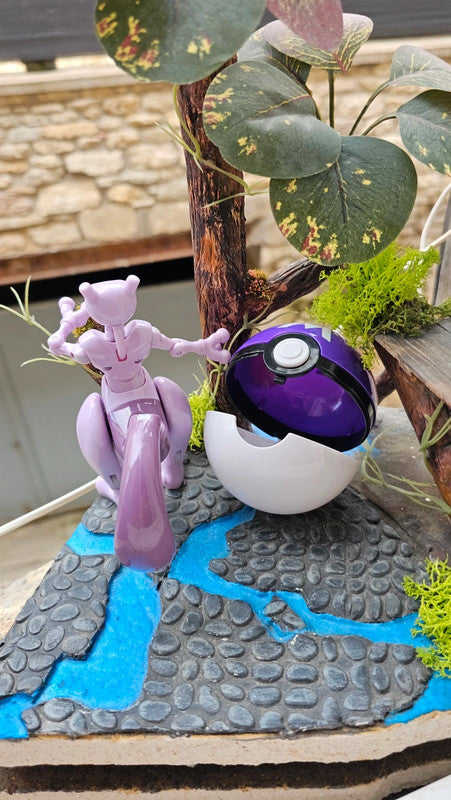 Super figurine Pokemon Mewtwo pliable en boule