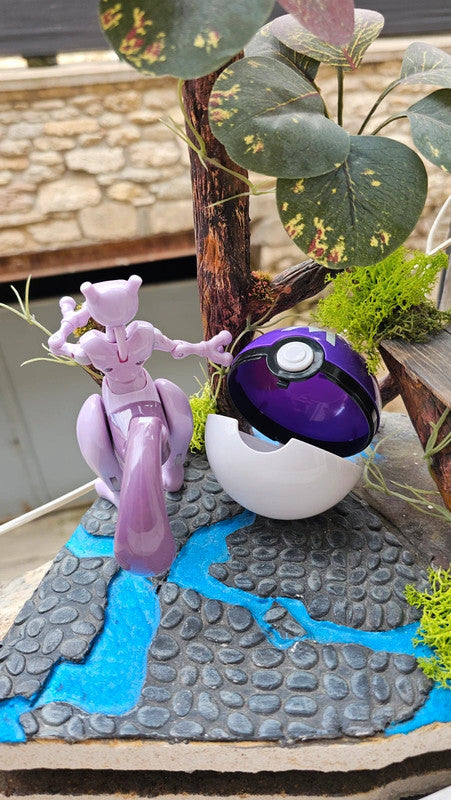 Super figurine Pokemon Mewtwo pliable en boule