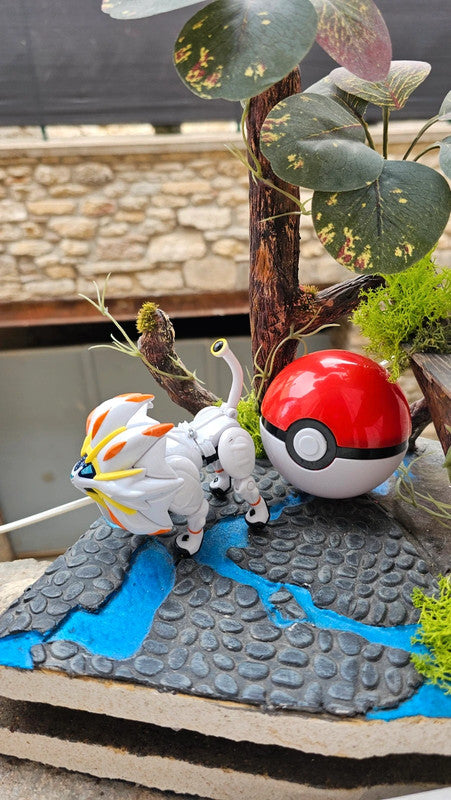 Super figurine Pokemon pliable en boule solgaleo
