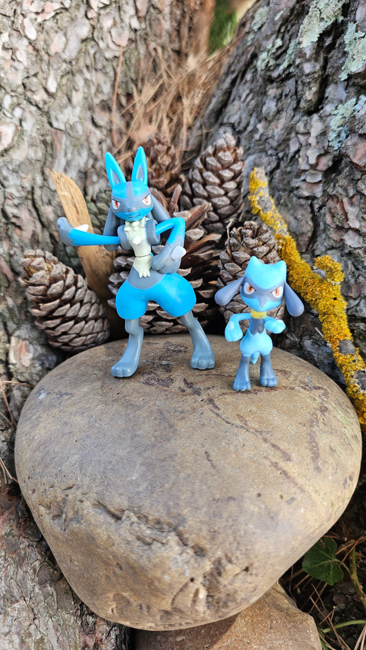 Figurine Pokemon Nintendo Évolution riolu lucario