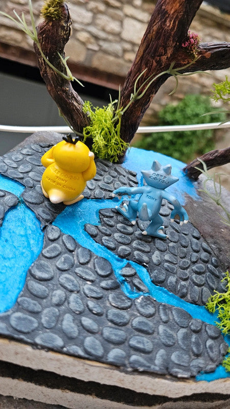 Super figurine Pokemon Nintendo tomy C.G.T.S.J évolution Psykokwak Akwakwak