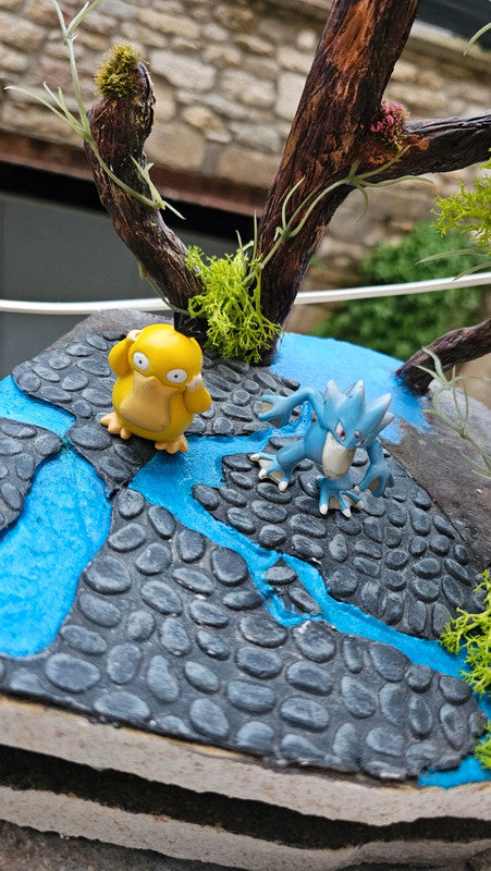 Super figurine Pokemon Nintendo tomy C.G.T.S.J évolution Psykokwak Akwakwak