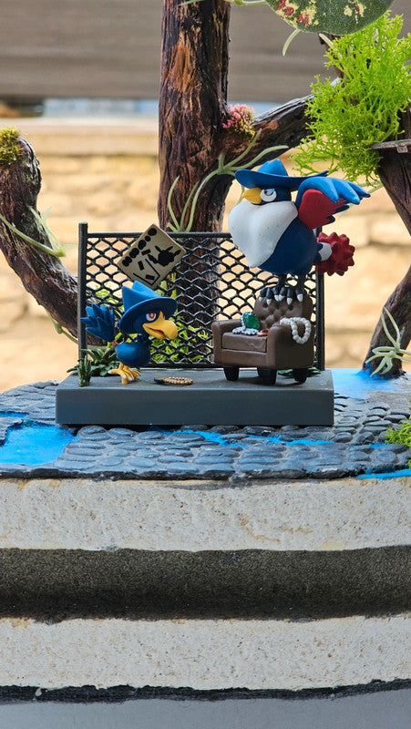 Super figurine Pokemon Nintendo diorama cornebre et Corboss