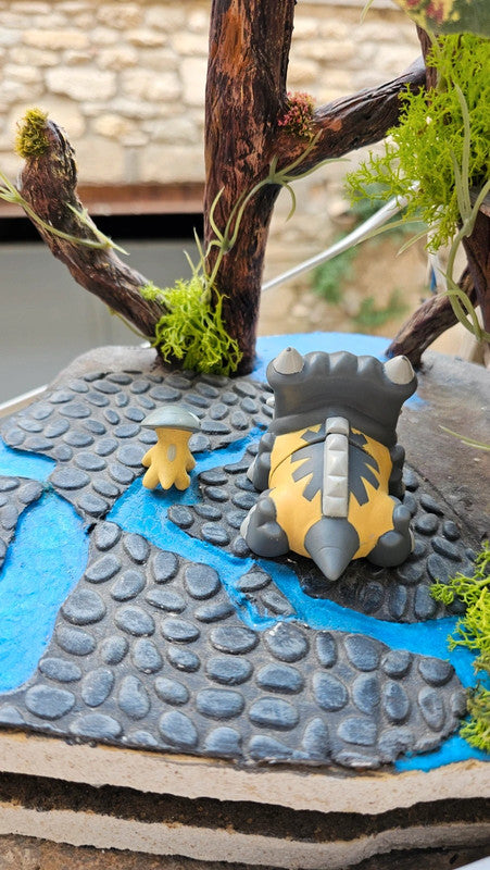 Super figurine Pokemon Nintendo Évolution Dinoclier Bastiodon