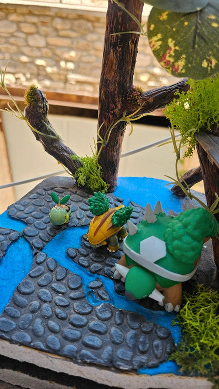 Super figurine Pokemon Nintendo Évolution Tortipouss Boskara Torterra
