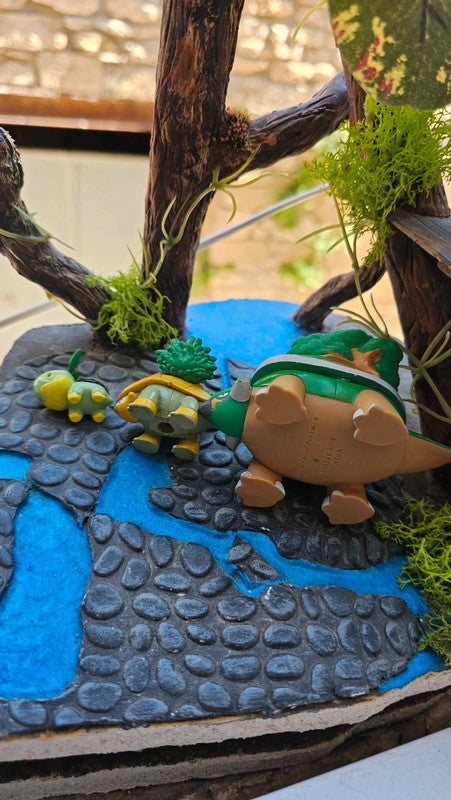 Super figurine Pokemon Nintendo Évolution Tortipouss Boskara Torterra