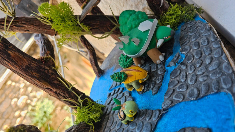 Super figurine Pokemon Nintendo Évolution Tortipouss Boskara Torterra
