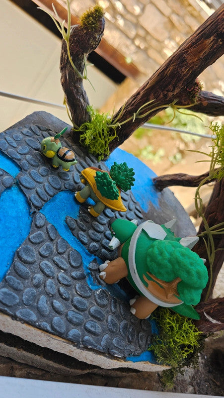 Super figurine Pokemon Nintendo Évolution Tortipouss Boskara Torterra