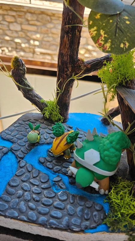 Super figurine Pokemon Nintendo Évolution Tortipouss Boskara Torterra