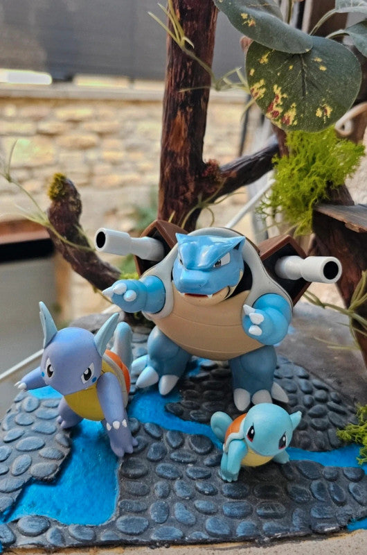 Super figurine Pokemon Nintendo Évolution carapuce Carabaffe tortank