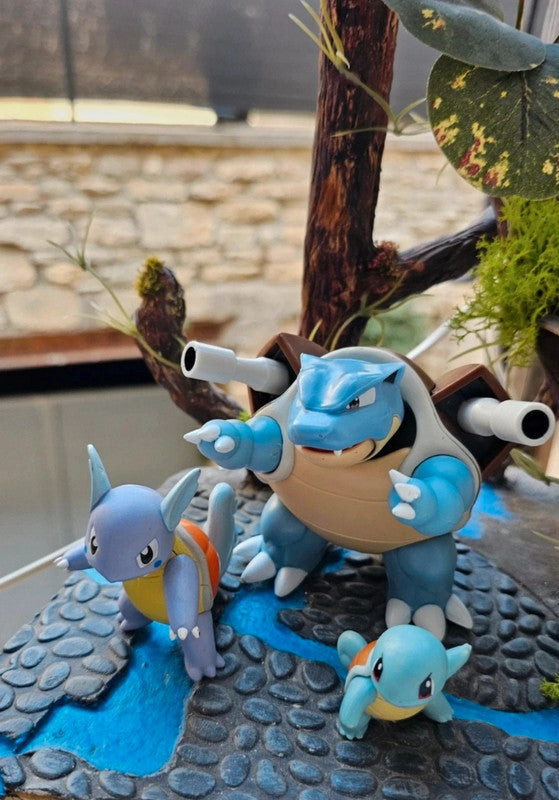 Super figurine Pokemon Nintendo Évolution carapuce Carabaffe tortank