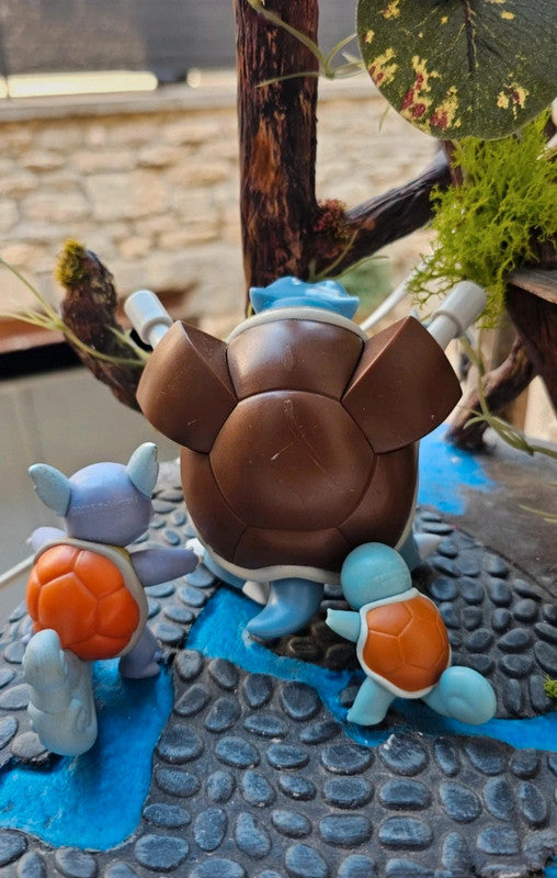 Super figurine Pokemon Nintendo Évolution carapuce Carabaffe tortank