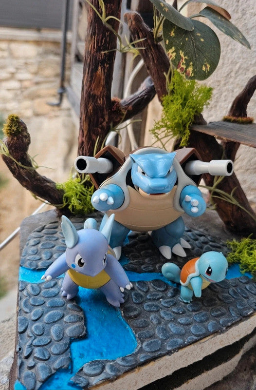 Super figurine Pokemon Nintendo Évolution carapuce Carabaffe tortank