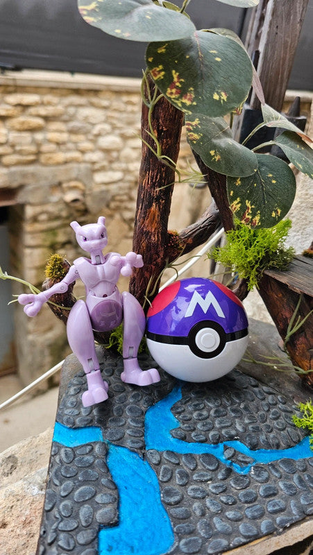 Super figurine Pokemon Mewtwo pliable en boule